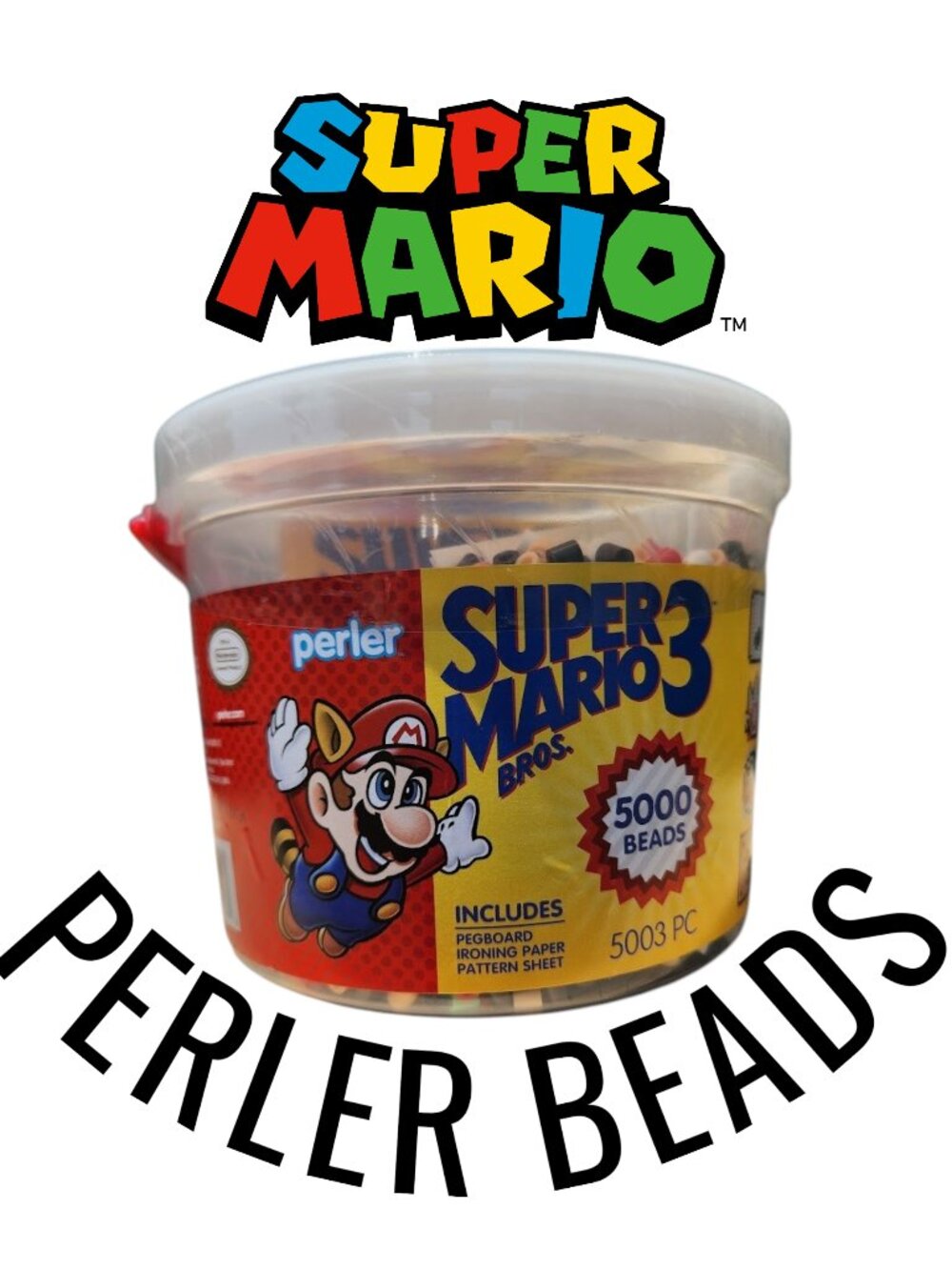 NEW Perler Fuse Craft Beads Bucket Activity Kit 5000 Bead Super Mario Brothers I